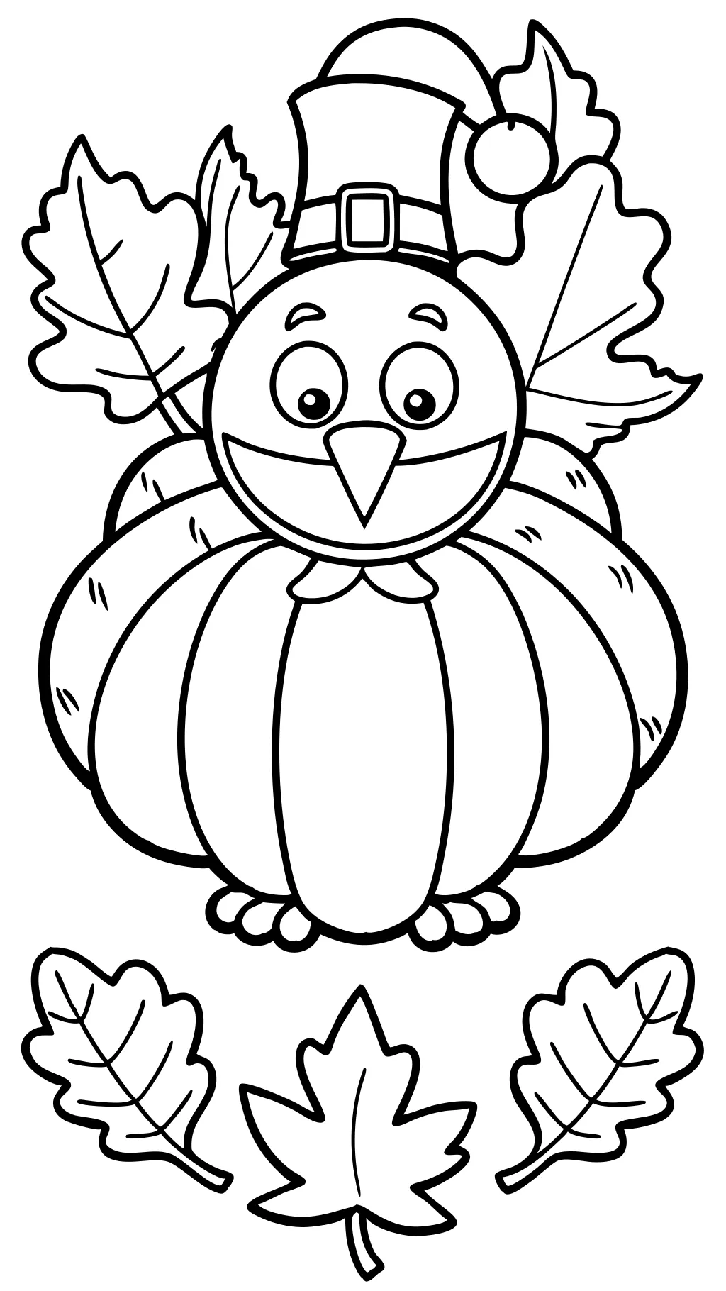 coloriage joyeux Thanksgiving imprimable